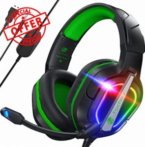 Fachixy「2024 New」FC200 Gaming Headset for PS4/PS5/PC/Xbox/Nintendo Switch