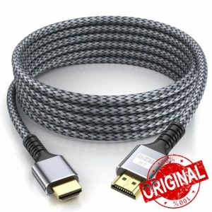 looyotul 4k Hdmi Cable 10m Ultra High Speed HDMI 2.0 Cable 4K@60HZ 3D ARC Gold Plated Connector Ethernet Audio Video Return HDMI Cord for UHD TV Monitor Laptop Xbox PS4/PS5 ect.(Silvery)