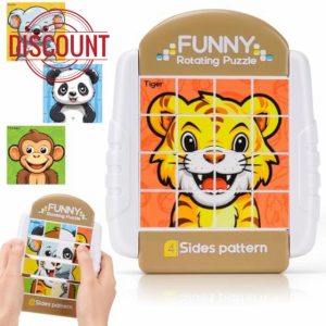 Montessori Toys for 3 4 5 Year Olds Boys Girls Toddlers Fidget Toys for Kids 3D Rotating Puzzles Jigsaw Educational Toys Travel Games for Kids 3-5 Birthday Presents for Boys 3 4 5 Year Old Girl Gifts
