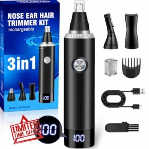 Rechargeable Nose Hair Trimmer for Men and Women