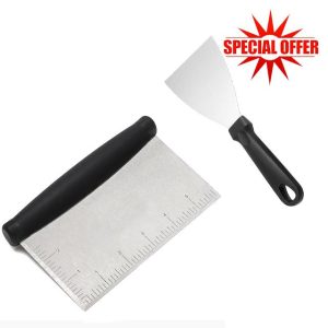 2 Pcs Set Dough Scraper