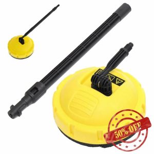 Patio Cleaner Attachment for Karcher K2 - K7 Surface Patio Cleaner Rotating Pressure Washer Accessories with Long Handle for Outdoor