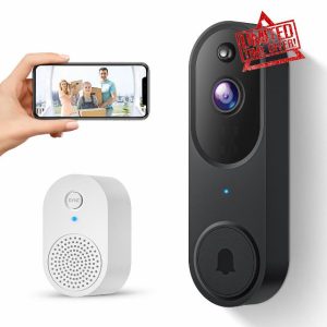 SunnyJane 1080P Smart Video Doorbell Camera Wireless with Chime