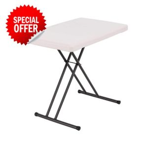 LIFETIME 30-Inch Adjustable Height Personal Table