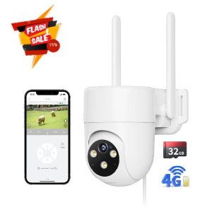 NUASI 4G LTE Security Camera Outdoor