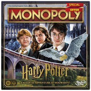 Monopoly Harry Potter Edition Family Board Game for Boys and Girls 8+ Years Old