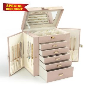 KAMIER 6-Tier Large Jewelry Box for Women