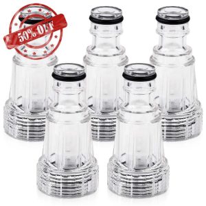 PEUTIER 5pcs Pressure Washer Garden Hose Adapter
