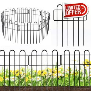 Decorative Garden Fence Panels - Outdoor Metal Fencing Ornamental Panel