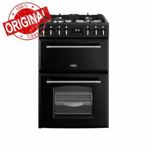 Belling Farmhouse 60cm Dual Fuel Cooker - Black