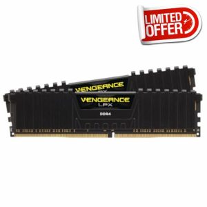 Corsair VENGEANCE LPX DDR4 RAM 32GB (2x16GB) 3200MHz CL16 Intel XMP 2.0 Computer Memory - Black (CMK32GX4M2E3200C16)