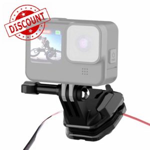 PULUZ Motorcycle Windshield Action Camera Mount Clip for GoPro Hero12 Black/DJI Osmo Action 4 / Insta360 X4 / Ace Pro and Other Action Cameras