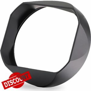 Haoge Square Metal Lens Hood for Leica Q3 Q3-43 Camera Accessories Black LH-LQ343B
