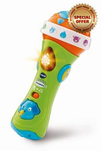 VTech Sing Along Microphone for Kids | Toddler Toy Microphone with Amplified Voice Effect and Animal Sounds | Educational Toys for Boys & Girls 1