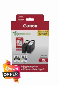 Canon PG-585XL / CL-586XL Genuine Ink Cartridges