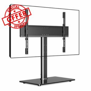 suptek Reinforced Universal TV Stand for Large TVs in 37-75 inch