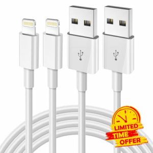 2Pack iPhone Charger Cable 1M