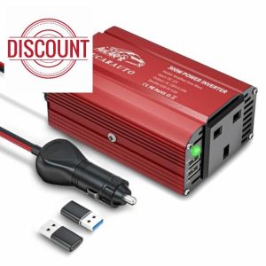 AUCARAUTO 300W Power Inverter