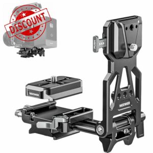 NEEWER Foldable V Mount Battery Plate with Arca Type Camera Baseplate for RS4 RS3 Gimbal & Tripod