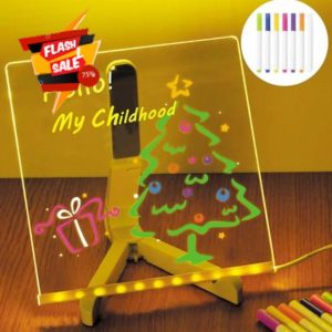 LED Note Board with Colors Pens
