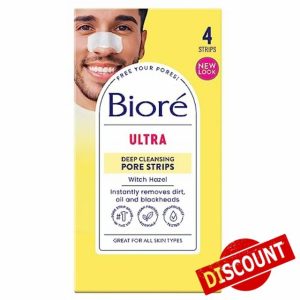 Biore Witch Hazel Ultra Deep Cleansing Pore Strips Nose Strips For Spot Prone Ski