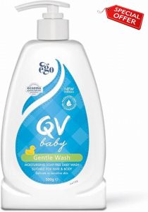 QV Baby Gentle Wash 500ml - with Vitamin B3 & Glycerin
