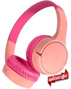 Belkin SoundForm Mini Kids Wireless Headphones with Built-In Microphone