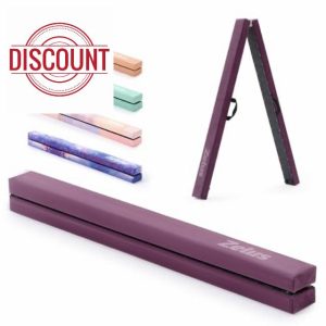 ZELUS 7 ft. 210cm Foldable Gymnastics Balance Beam