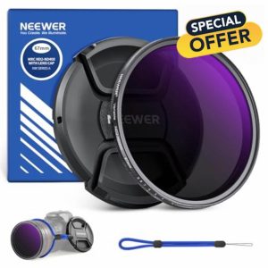 Neewer 67mm ND2-400 (1-9 Stops) Variable ND Filter with Lens Cap