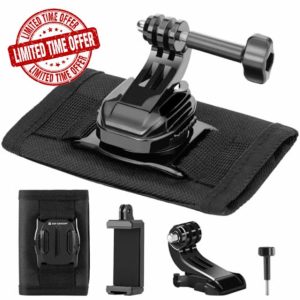 K&F Concept Backpack Strap Mount Shoulder Pad Holder for Gopro Hero 12 11 10 9 8 7 6 5 Action Camera