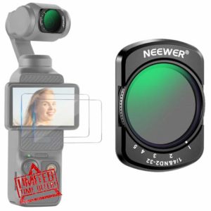 Neewer Variable ND2-32&1/4 Black Diffusion Effect Filter Compatible with DJI Osmo Pocket 3 Creator Combo Accessories