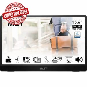 MSI PRO MP161 E2 15.6 Inch Full HD Portable Monitor - 1920 x 1080 IPS Panel