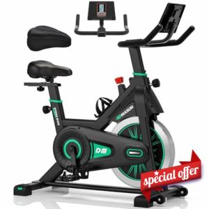 DMASUN Exercise Bike Professional with Large Tablet Holder & Comfortable Seat