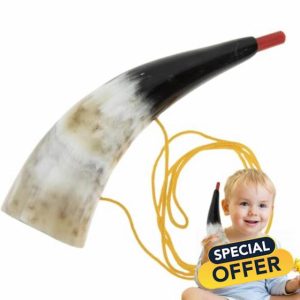 Gdnhovfnxe Natural Horn Toy - Portable Horn Toy for Children