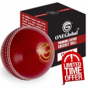 ONEGlobal Select Leather Cricket Ball | 100% Handcrafted