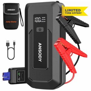 ANSODY S7 Jump Starter Power Pack (Up to 10.0L Gas