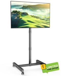 FORGING MOUNT Mobile TV Stand on Wheels for 23-60 Inch TVs