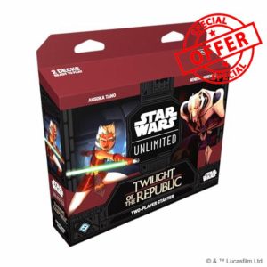 Fantasy Flight Games - Star Wars: Unlimited TCG Twilight of the Republic STARTER SET - Master the Clone Wars Trading Card Game for Kids and Adults
