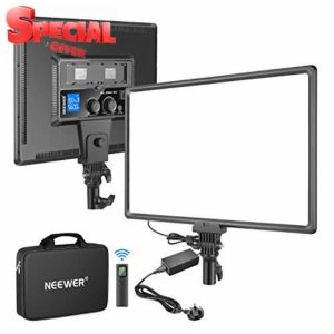 Neewer NL288 LED Video Panel Light with 2.4G Remote & Adapter