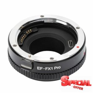 VILTROX EF-FX1 PRO Auto Focus Lens Mount Adapter Converter with Aperture Control Compatible with Canon EF/EF-S Lens to Fuji X-Mount Mirrorless Camera X-H1 X-PRO2 X-T2 X-T3 X-T1 X-T20 X-T10 X-E2 X-E1