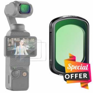 NEEWER Magnetic Black Diffusion 1/4 Filter Compatible with DJI OSMO Pocket 3