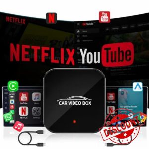 Wireless Carplay Adapter with Netflix YouTube