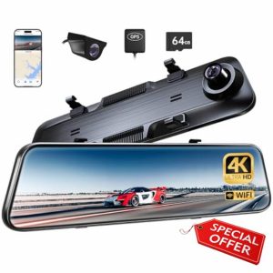 4K WiFi Rear View Mirror Camera