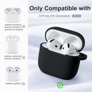Shock-Resistant Silicone Case Cover Compatible with Apple AirPod 4 Case