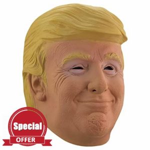 28X24cm Halloween Donald Trumps Masks Presidential Candidate Halloween Headgear Funny Cosplay Latex Puchuan Role-Playing Independence Day For Adults Halloween Costumes