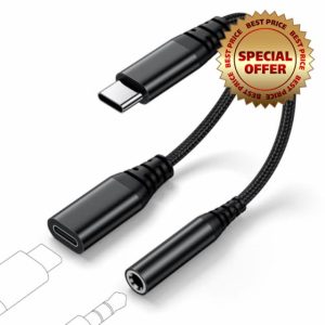 USB C Headphone Adapter and Charger
