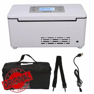 Portable Insulin Cooler Box Mini Medicine Refrigerator 0-18℃ Intelligent Temperature Control LED Display Medicine Cooler for Travel Ca