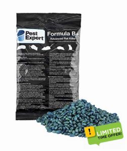 Pest Expert Rat Killer Poison 1.5kg - Formula 'B+' Advanced (15 x 100g) - Fast Acting Maximum Super Strength Single Feed Brodifacoum
