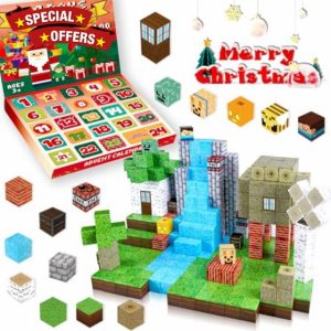 Magnet Building Blocks Cube Game 100PCS Magnetic Blocks Christmas Advent Calendar 2024
