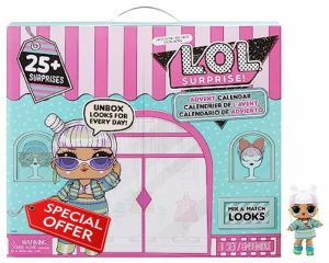 L.O.L. Surprise Advent Calendar 2023 with Limited Edition Doll and 24 Surprises - MAKEOVER BABE 2.0 - Mix and Match Outfits